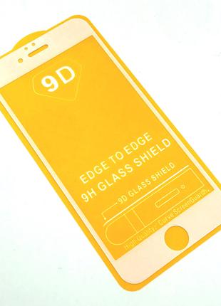 Защитное стекло 9D iPhone 6 / 6S White