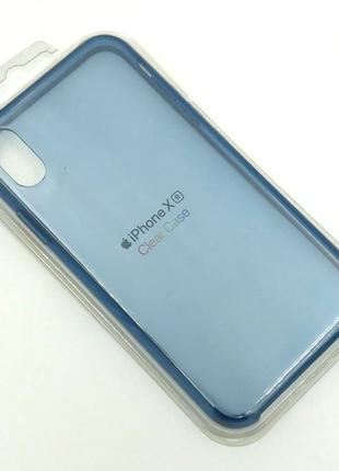 Чехол iPhone XR Silicon Case Clear Blue