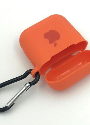 Силиконовый чехол для наушников Apple AirPods Orange