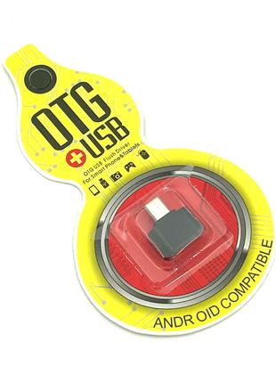 OTG перехідник Plastic micro USB Black