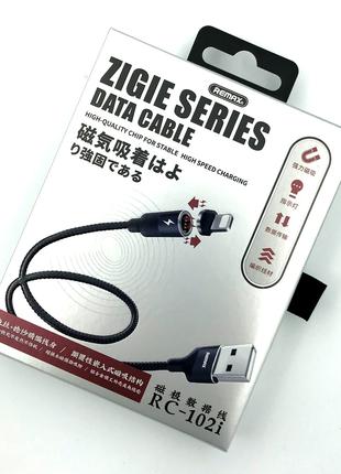 Дата кабель магнитный Remax RC-102i Zigie Series Magnet Connec...