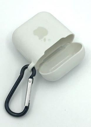 Силиконовый чехол для наушников Apple AirPods White