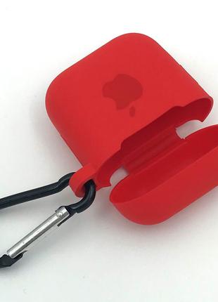 Силиконовый чехол для наушников Apple AirPods Red