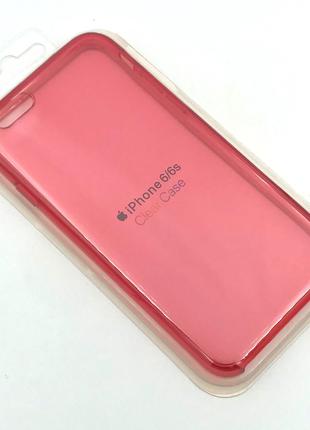 Чехол прозрачный на iPhone 6 / 6S Розовый