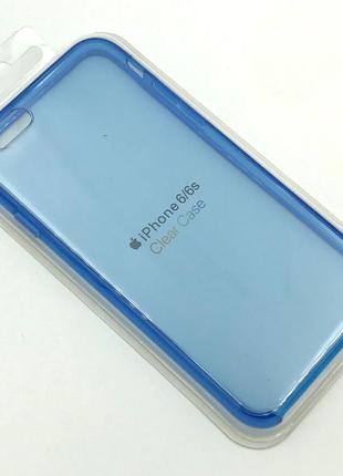 Чехол прозрачный на iPhone 6 / 6S Синий