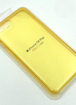 Чехол iPhone 7+ / 8+ Silicon Case Clear Yellow