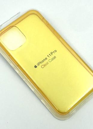 Чехол iPhone 11 Pro Silicon Case Clear Yellow