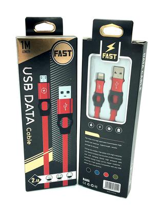 USB кабель / Дата кабель Fast Charge I-102 black-box Lighting Red