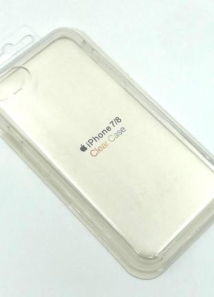 Прозрачный чехол iPhone 7 / iPhone 8 Silicon Case Clear White