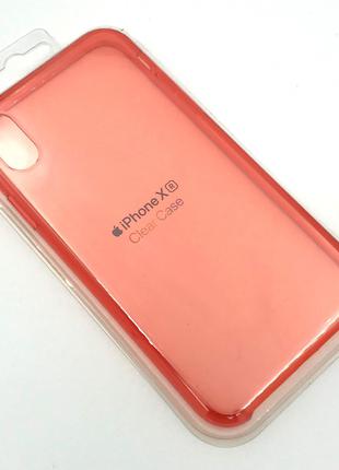 Чехол iPhone XR Silicon Case Clear Red