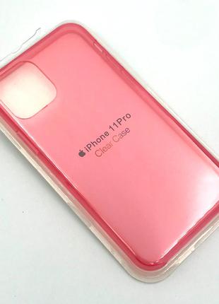 Чехол iPhone 11 Pro Silicon Case Clear Pink