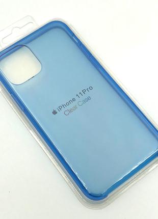 Чехол iPhone 11 Pro Silicon Case Clear Blue