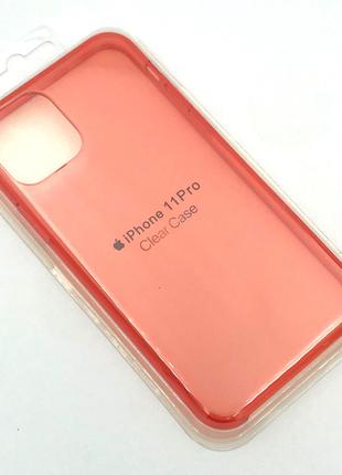 Чехол iPhone 11 Pro Silicon Case Clear Red