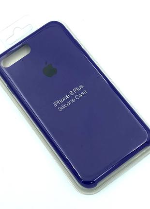 Силиконовый чехол с микрофиброй внутри iPhone 7+/8+ Silicon Ca...