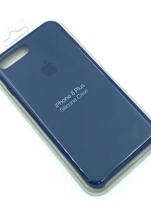 Силиконовый чехол с микрофиброй внутри iPhone 7+/8+ Silicon Ca...