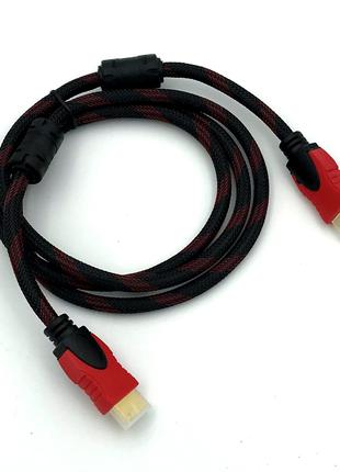 HDMI кабель V1.4 Nylon 1.5м Black/Red