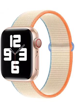 Нейлоновый браслет для Apple Watch серии 6/5/4/3/SE 42mm / 44m...