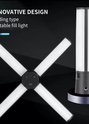 Складная Led лампа для селфи Folding X Led Light работает от P...