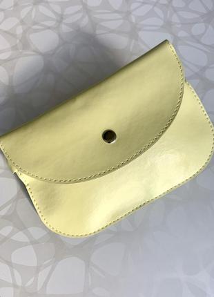 Женская поясная сумка бананка яркая летняя желтая