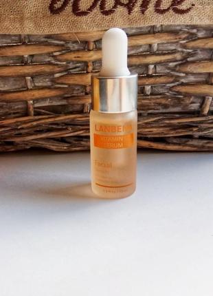 Осветляющий серум для лица lanbena vitamin c serum с витамином...