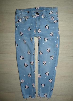 Прикольные джинсы disney at primark 5-6 лет
