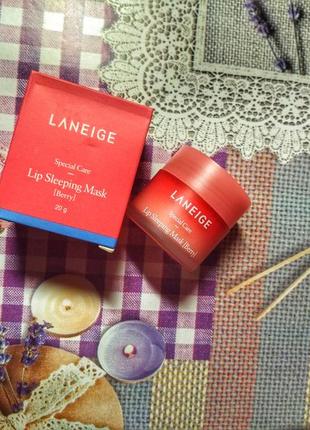 Крутая маска для губ laneige для быстрого восстановления