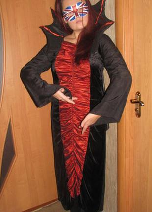 Карнавальное платье леди вамп.