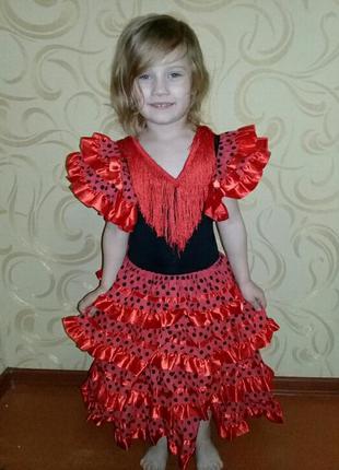 Карнавальное платье цыганочка кармен на 6 лет.