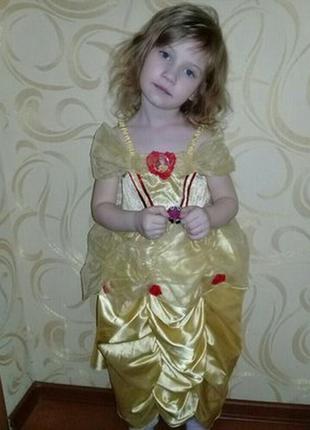Карнавальное платье принцесса белль на 3-4года.