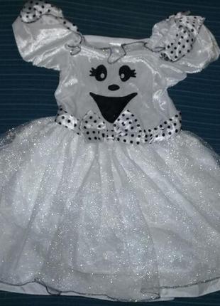 Карнавальное платье на хеллоуин на 1-2года.