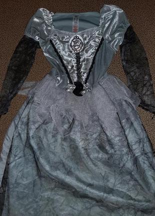 Карнавальное платье на хеллоуин 9-10 лет.