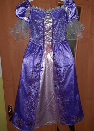 Карнавальное платье рапунцель 7-8  лет.