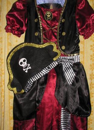 Карнавальное платье пиратки 11-12 лет.