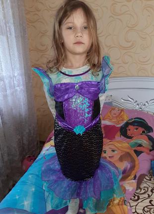Карнавальное платье русалочка 5-6 лет