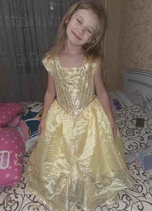 Карнавальное платье принцесса белль 5-6 лет.