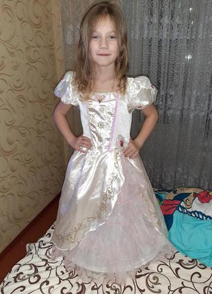 Карнавальное платье рапунцель 5-6 лет.