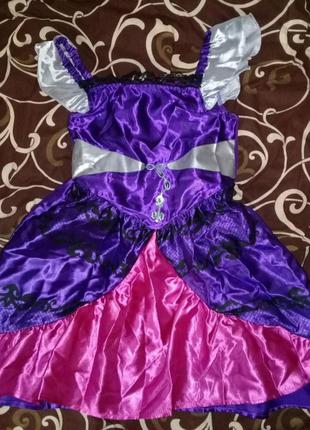 Карнавальное платье на хэллоуин 5-6 лет