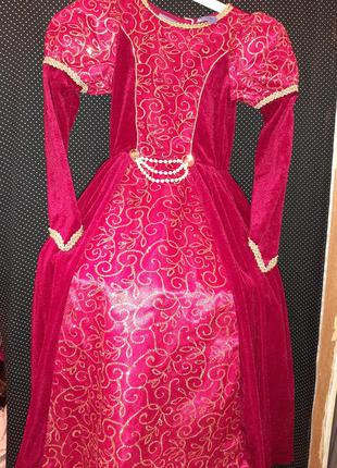 Карнавальное платье королевы 5-6 лет.