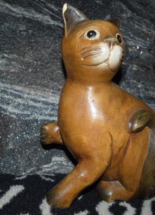 Кот кіт деревянная фигурка статуетка з дерева
