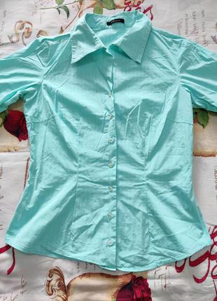 Модная женская яркая рубашка в полоску на лето б/у