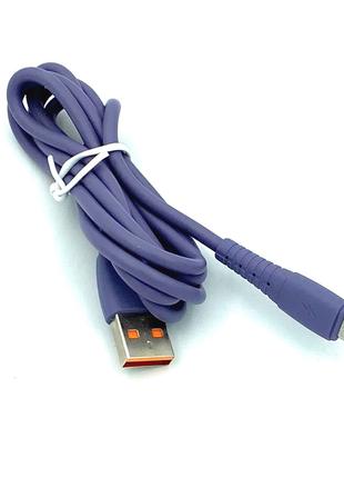 Дата кабель DENMEN D07V Micro USB Purple