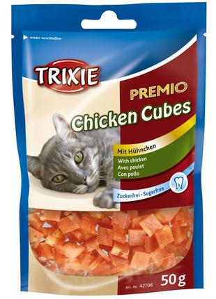 Trixie PREMIO Chicken Cubes лакомство-кубики с курицей для кот...