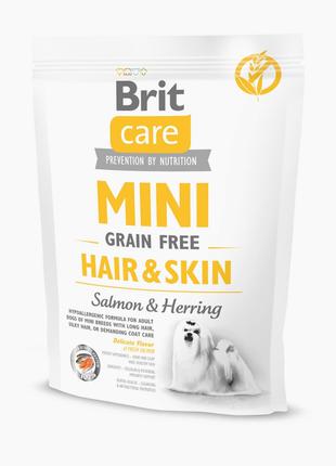 Brit Care Mini Grain Free Hair and Skin cухой гипоаллергенный ...