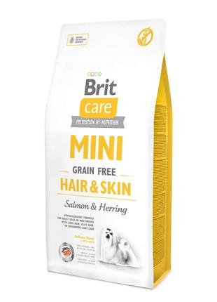 Brit Care Mini Grain Free Hair and Skin cухой гипоаллергенный ...