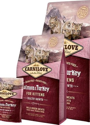 Carnilove Salmon and Turkey for Kittens корм з лососем та інди...