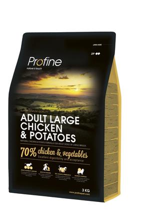 Profine Adult Large Chicken and Potatoes корм для собак крупны...