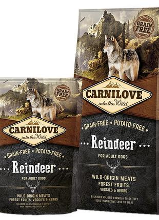 Carnilove Reindeer Adult Dog полнорационный беззерновой корм с...