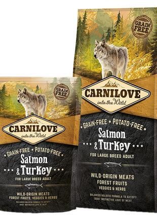 Carnilove Salmon and Turkey Large Breed Adult повнораціонний б...