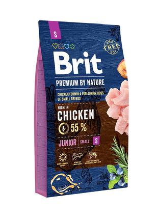 Brit Premium by Nature Junior S корм для щенков мелких пород, 8кг