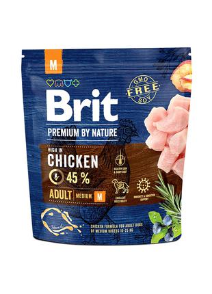 Brit Premium by Nature Adult M корм для собак средних пород, 1кг